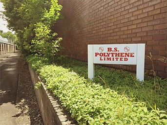 BS Polythene factroy sign